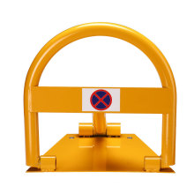 Durable And Portable Steel Folding Safety Parking Barrier, Manual Parking Space Lock/